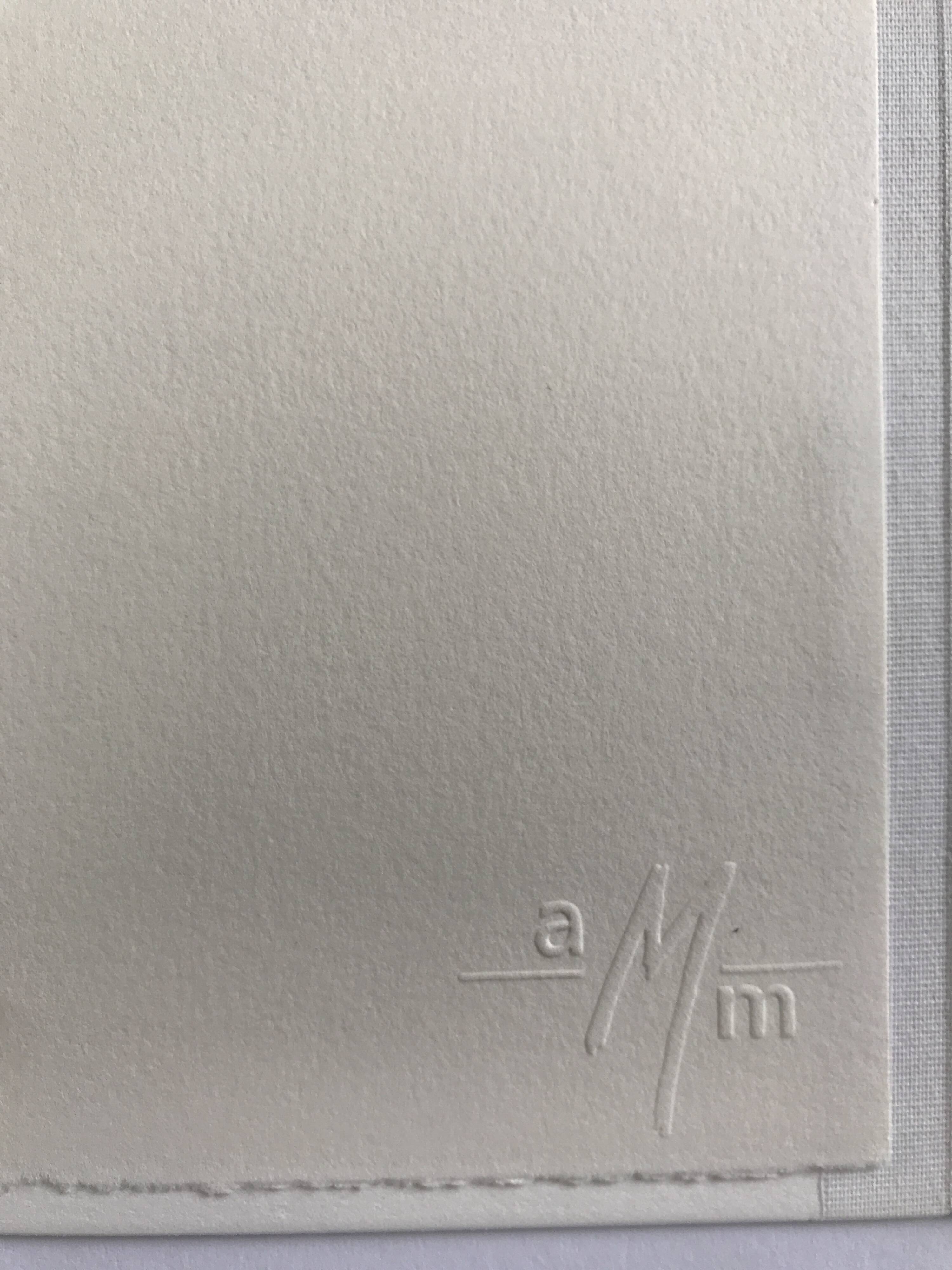 Jan peter thorbecke, mädchen am stand, 2002. woodcut signed in pencil