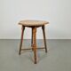 Vintage Dutch Bobbin Side Table, 1930s