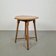 Vintage Dutch Bobbin Side Table, 1930s