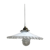 White opaline hanging lamp
