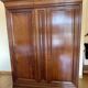 2-door wardrobe in solid cherry wood – Atelier Bonsecours