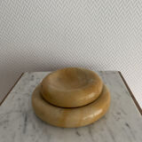Vintage orange marble ashtray