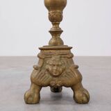 Large copper church candle holder, France 19th century