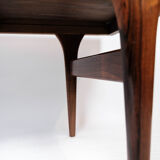 Table basse en palissandre avec carreaux bleus conçue par Johannes Andersen, années 1960