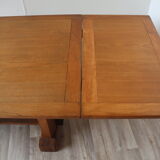 Modernist solid oak dining table, 1940