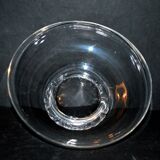 Kim Coupe salad bowl in crystal signed DAUM France - DESIGN 1950