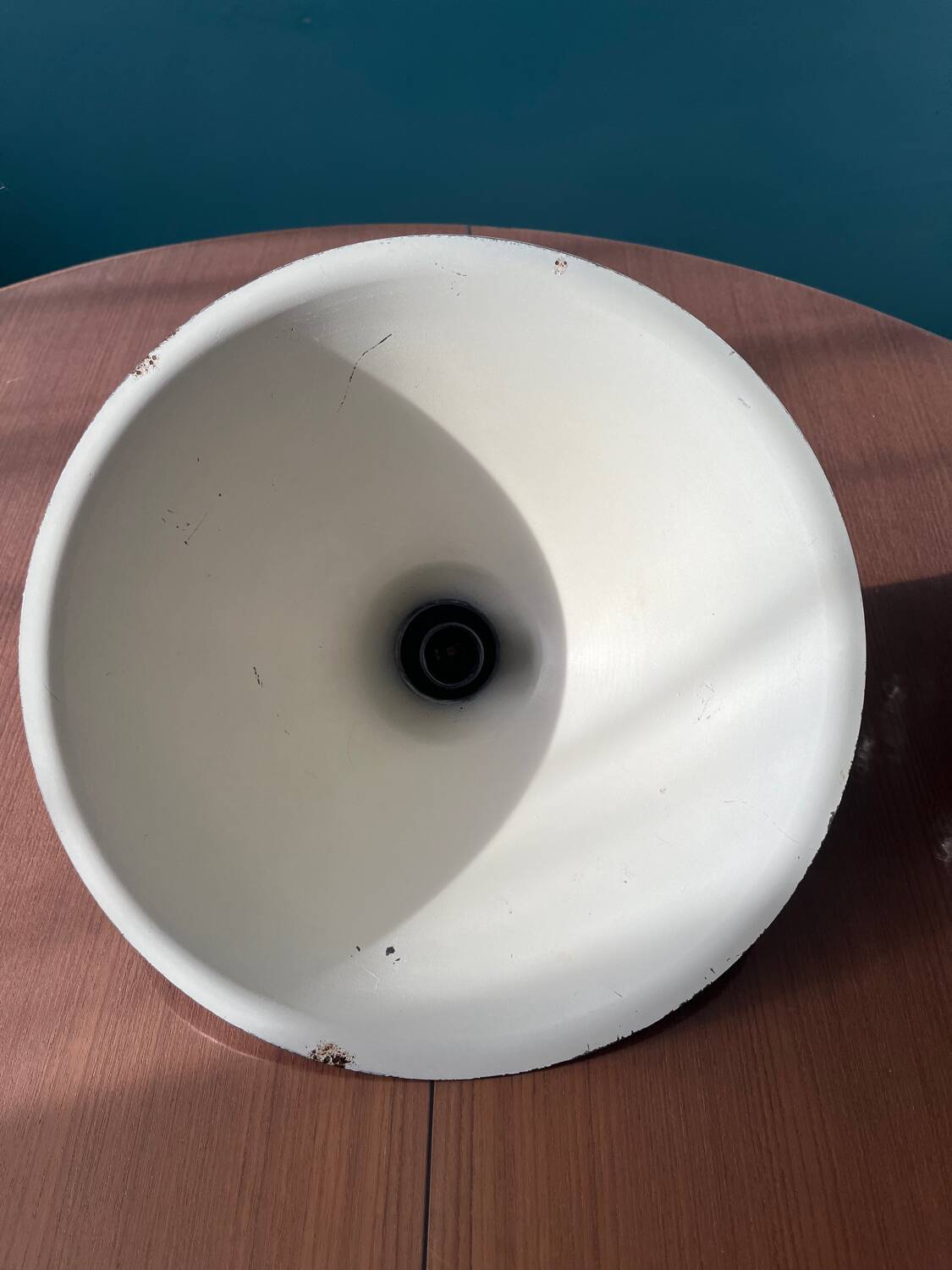 80s blue pendant light