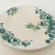 4 flat plates "Anemones" iron earth