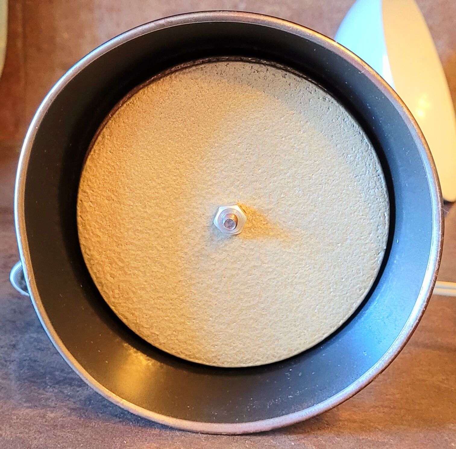 Old gray vintage articulated lamp from the 60s