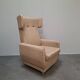 Fauteuil à oreilles de style mid-century moderne