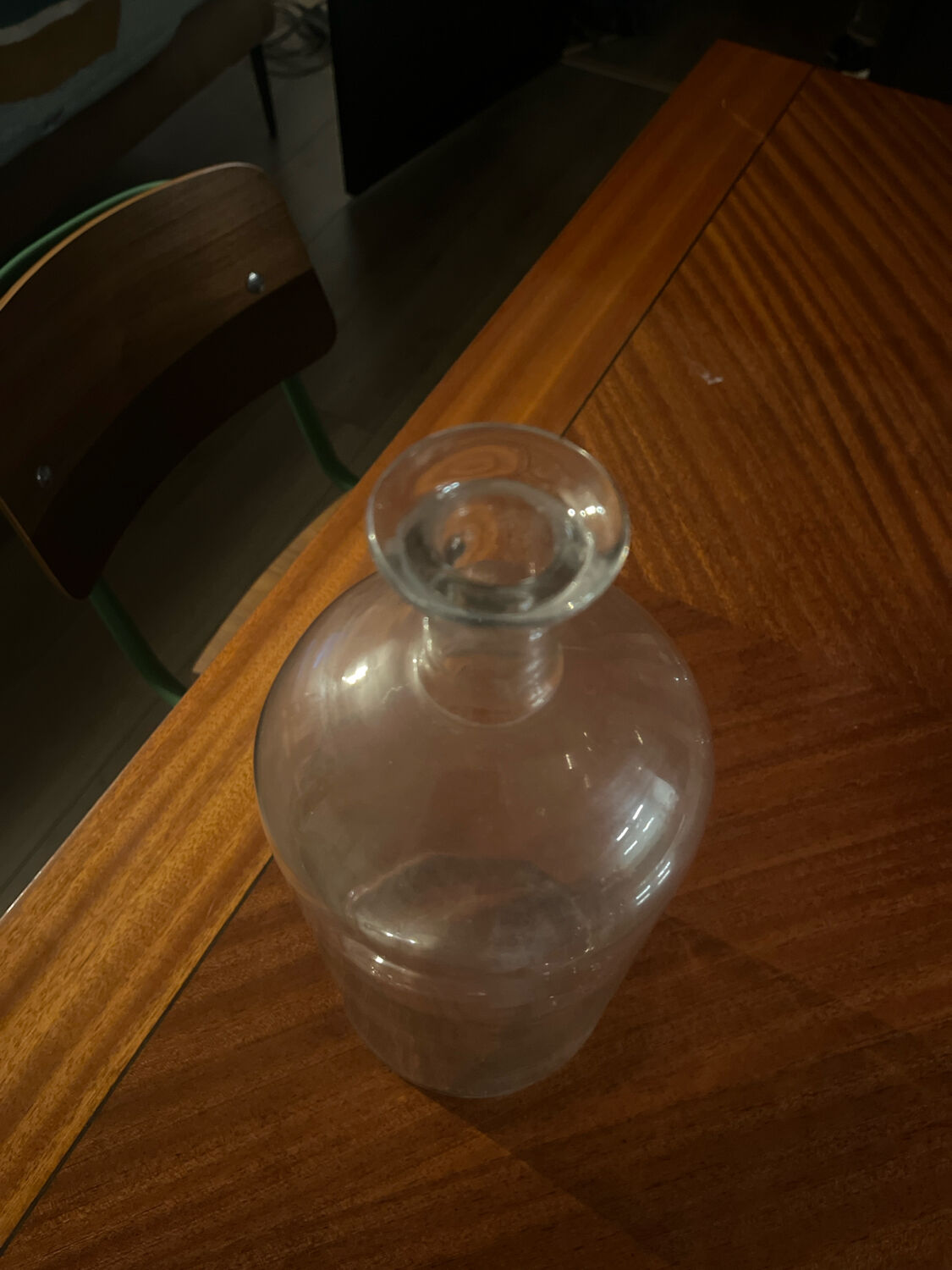 Vintage pharmacy glass bottle