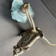 Made in France 607 - Wall lamp (1) - Art Nouveau - Silver bronze, Glass