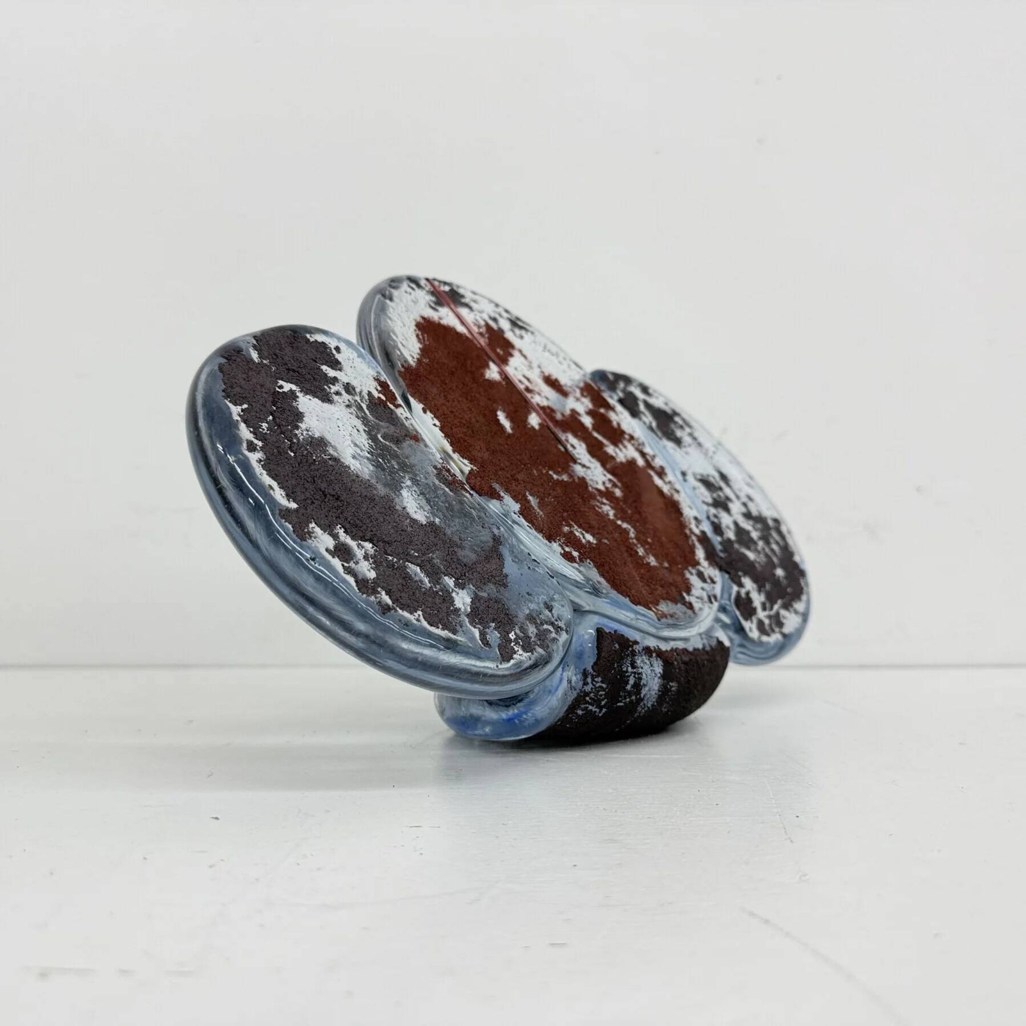 Mid-century abstract glass sculpture, 1970s