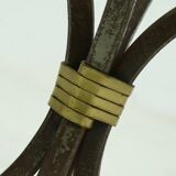 Coffee Table by Manfred Bredohl in Brass and Forged Iron 1970s