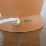 Mushroom lamp in pale orange opaline from the 70s