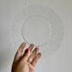 Vintage dessert service in clear glass