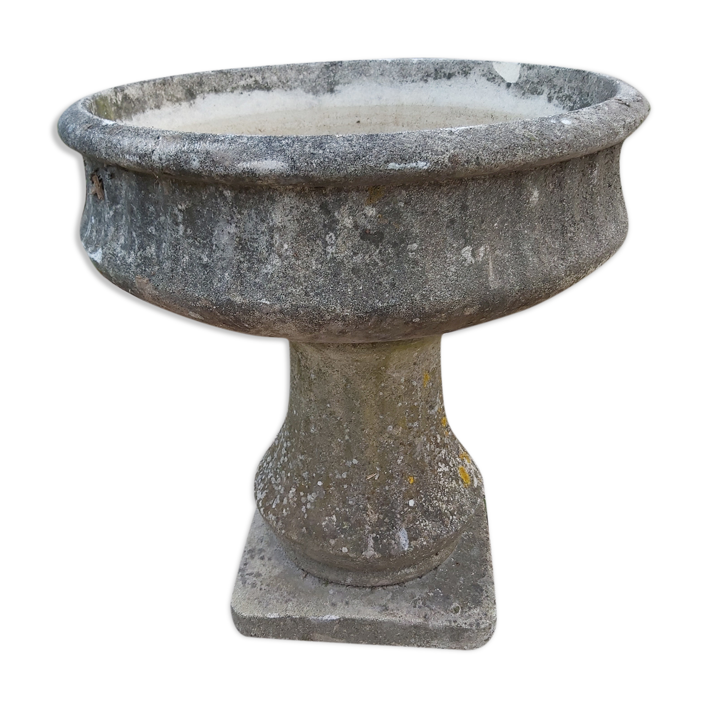 Vasque sur colonne en pierre reconstituée