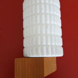 Wall light vintage teak philips opaline