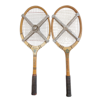 Wooden tennis rackets