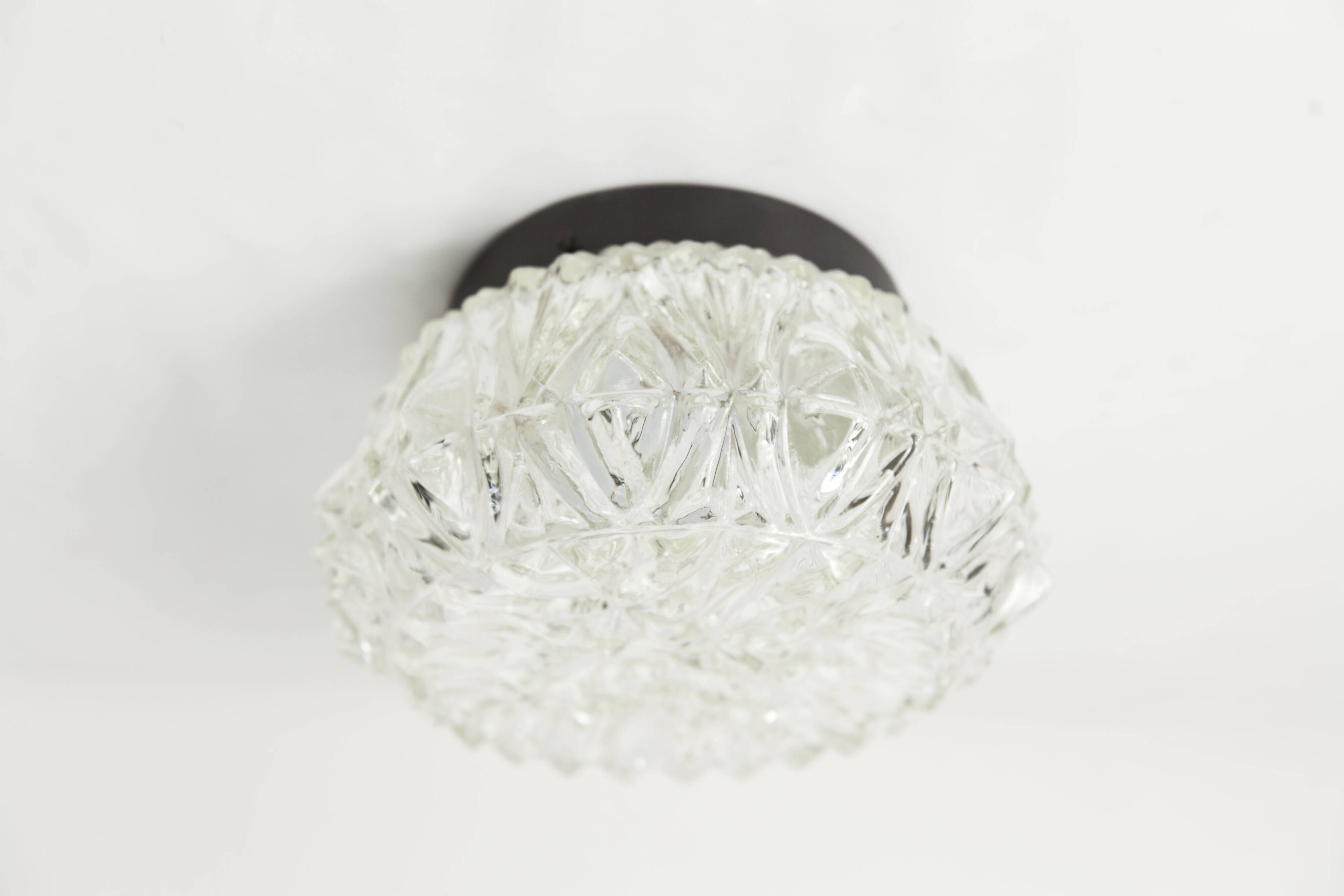 1960s floral round ceiling light