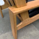 Mid-Century lounge chair model Bonanza with a high back in leather by Esko Pajamies for Asko, Finland, 1960s.