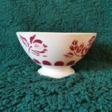 Old bowl Digoin pink red