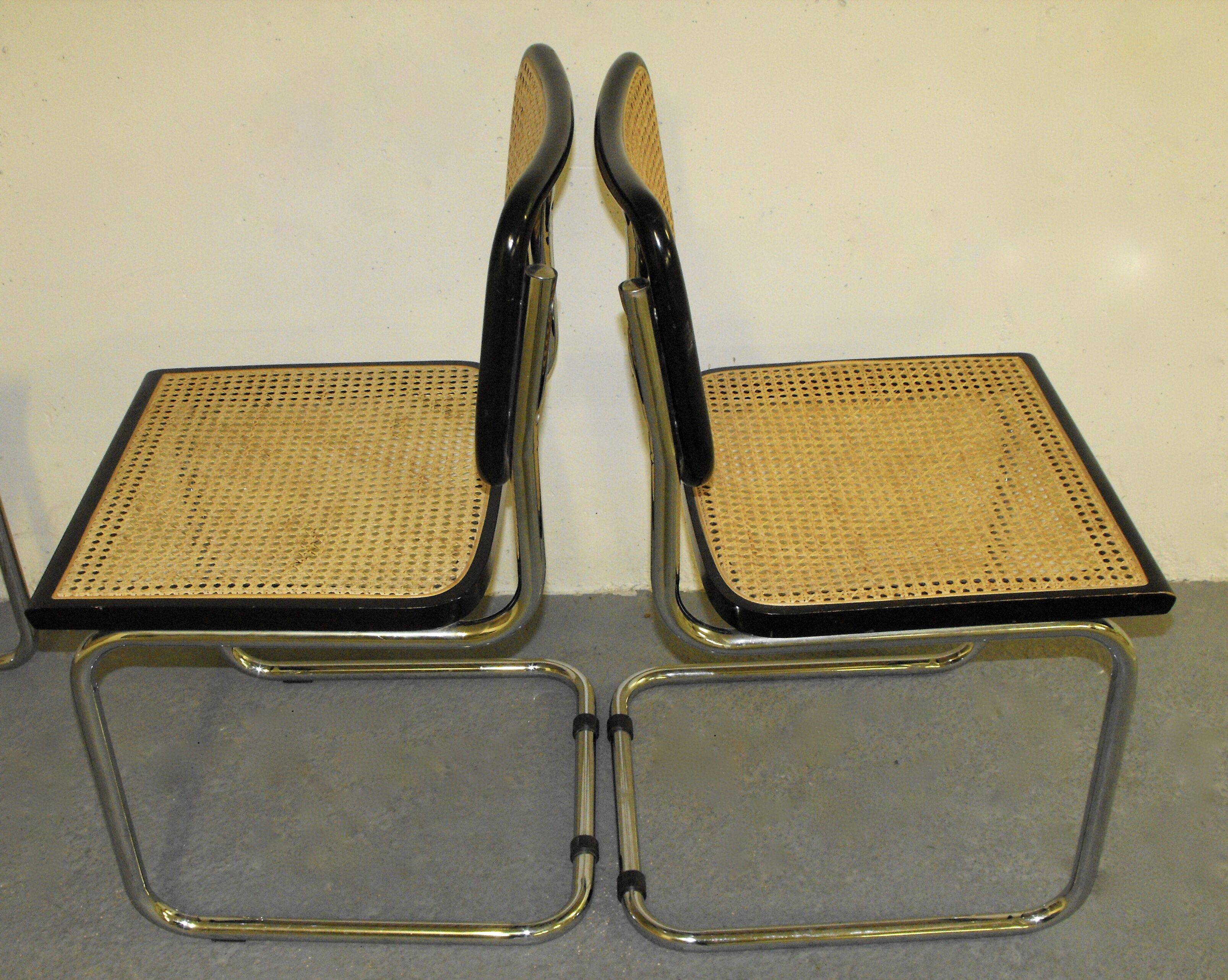 Set of 3 chairs B32 by Marcel Breuer