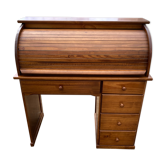 XXth pine cylinder desk