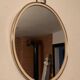 Free-form oval mirror from the 60s-70s