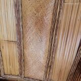 Old set sofa and rattan chair and caning