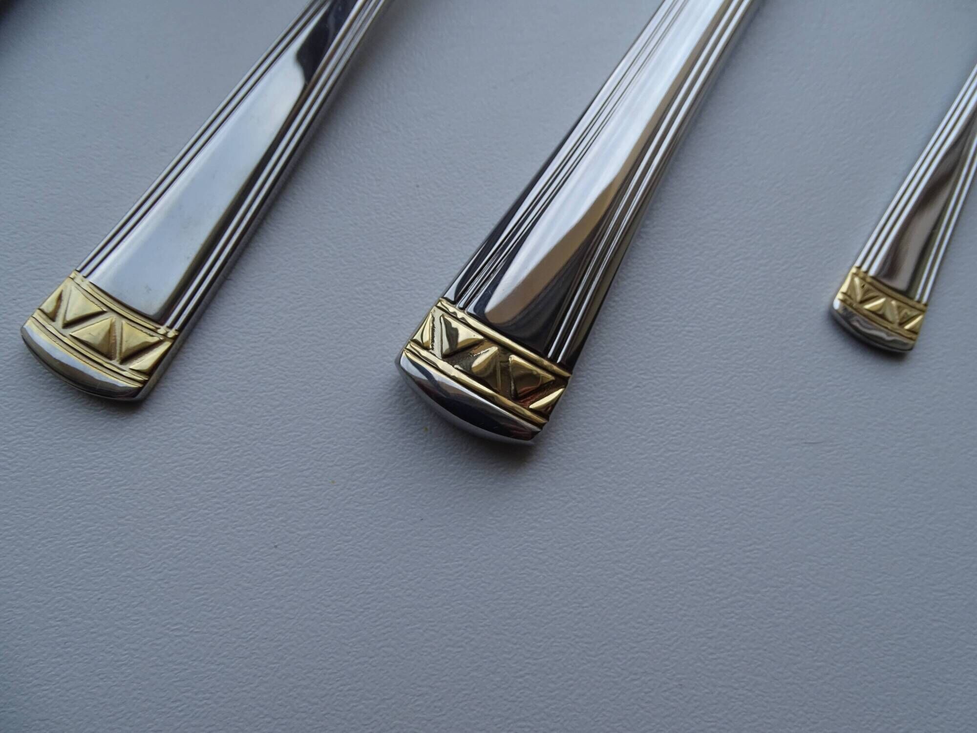 Ménagère soligen 72 pieces stainless steel and gold plated for 12 people