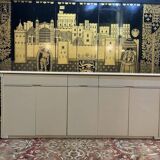 Sideboard - Buffet 1970 in beige lacquer