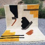 Tapis beni mrirt fait main grande taille 200 x 300 cm