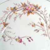 6 assiettes creuses en porcelaine. Art nouveau