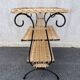 Table d’appoint lyre en osier