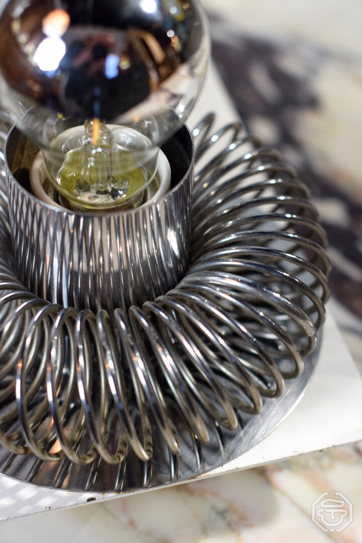 Wall lamp "spring" double Andréa Lazzari vintage 1960