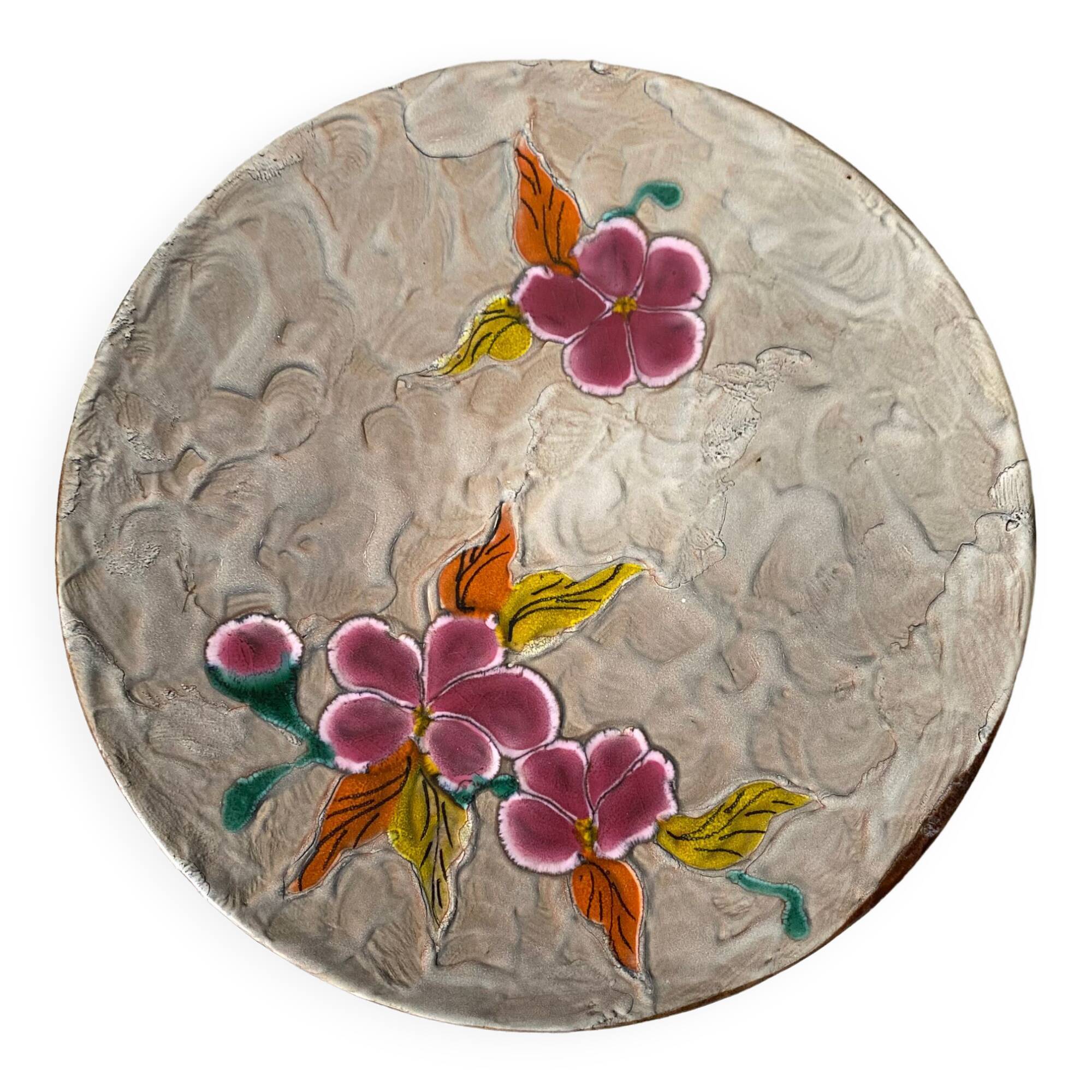 Ceramic cake and pie dish, Poët Laval, Brittany