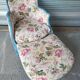 Louis XV style bergère and its footrest