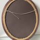 Oval mahogany antique picture frame large