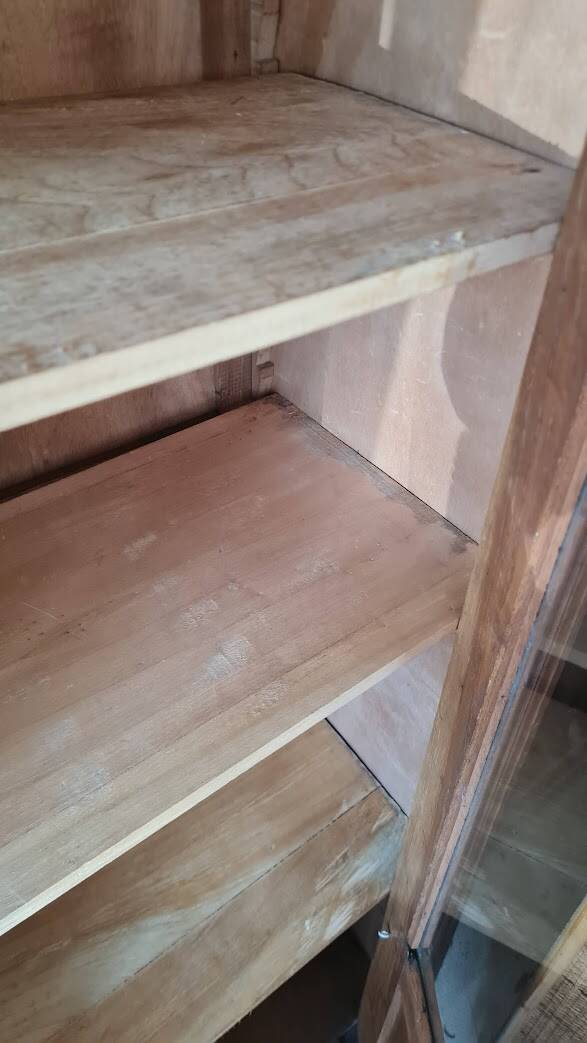 Glass-fronted Parisian wardrobe