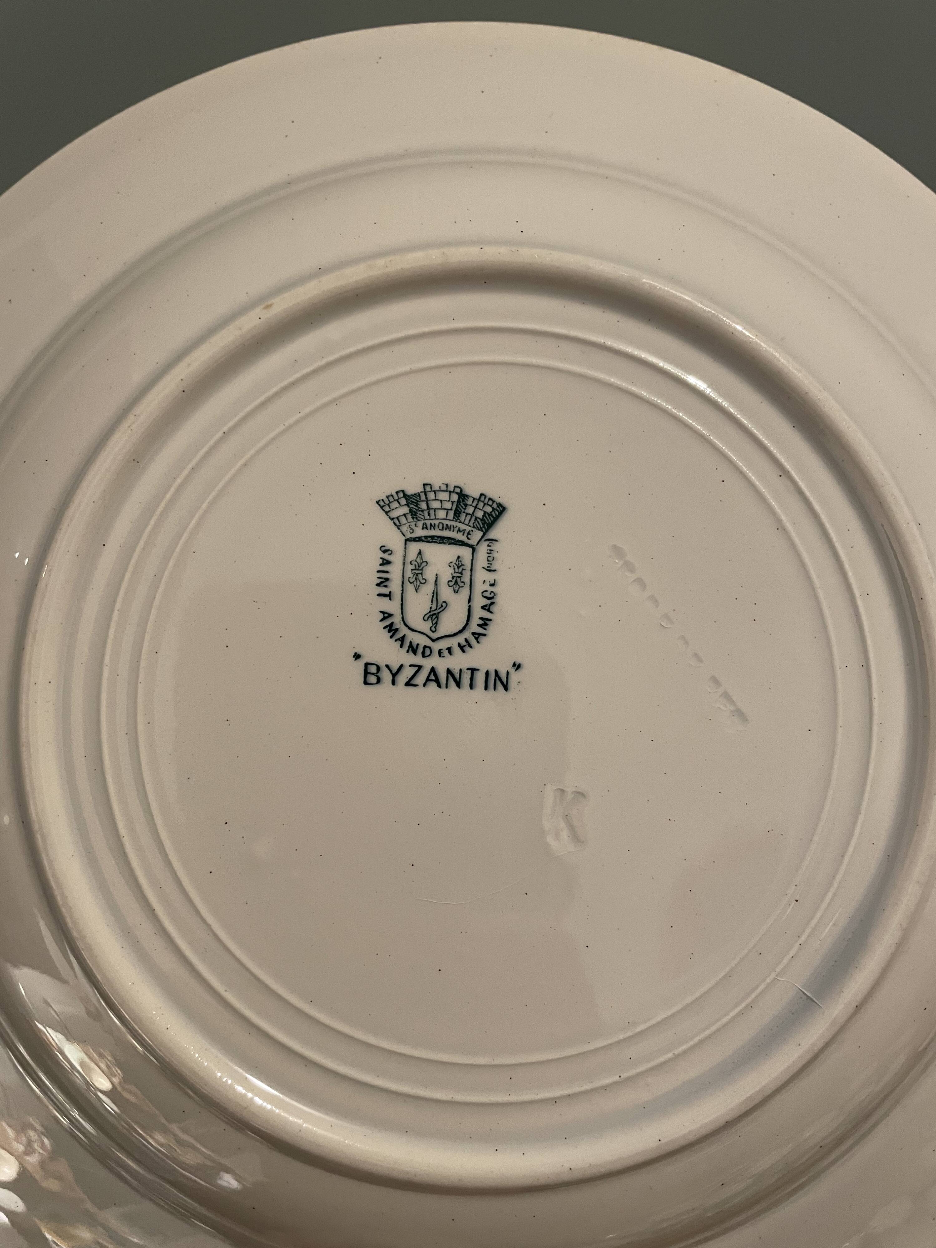 Set of 4 hollow plates Iron Earth, Byzantine model