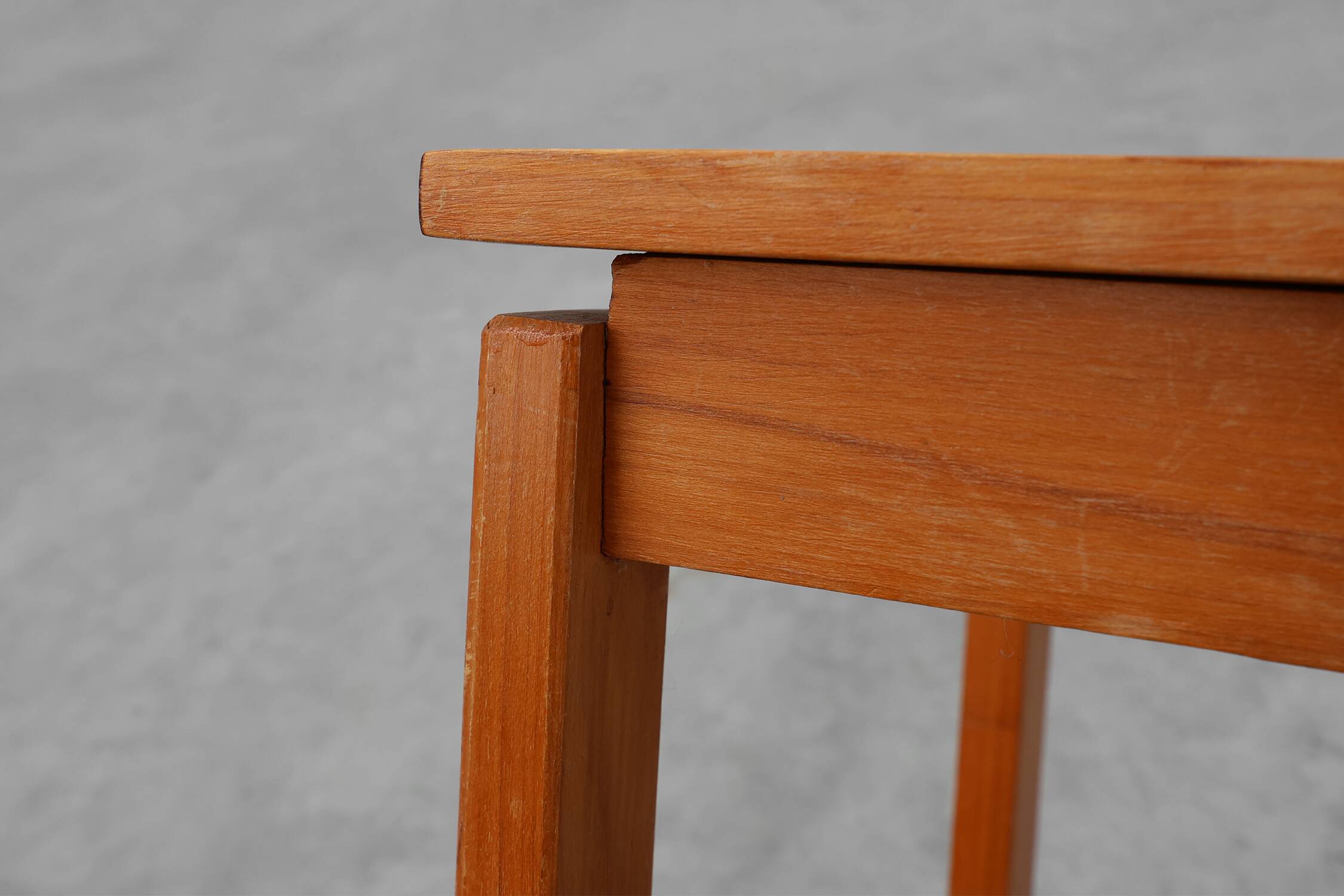 Vintage side table in pine wood tiled with mosaic, Belgium 1950s