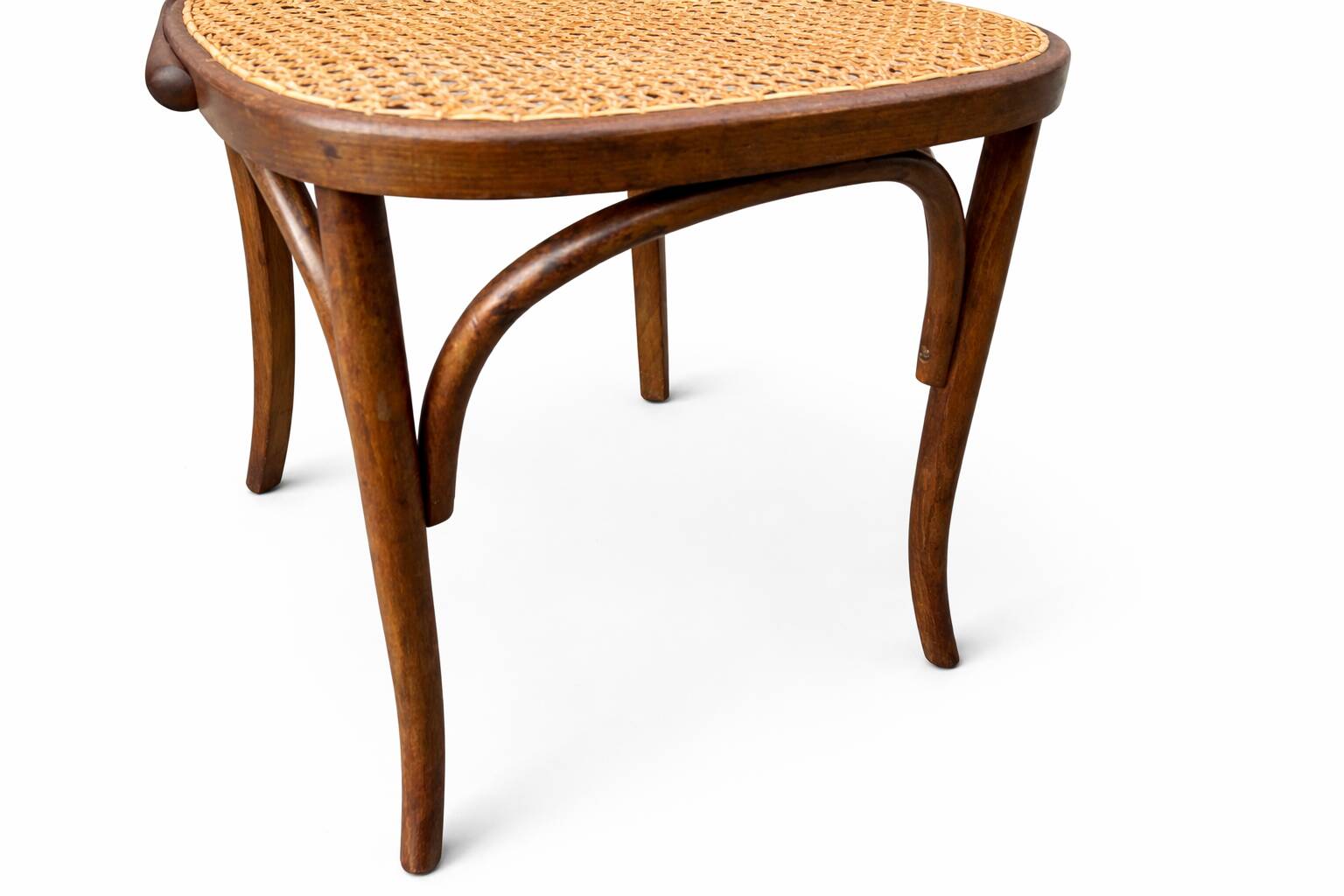 Rare american viennese style office armchair, bent wood, w baumann.