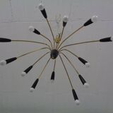 Large Italian Spider Ceiling Lamp, 1950s