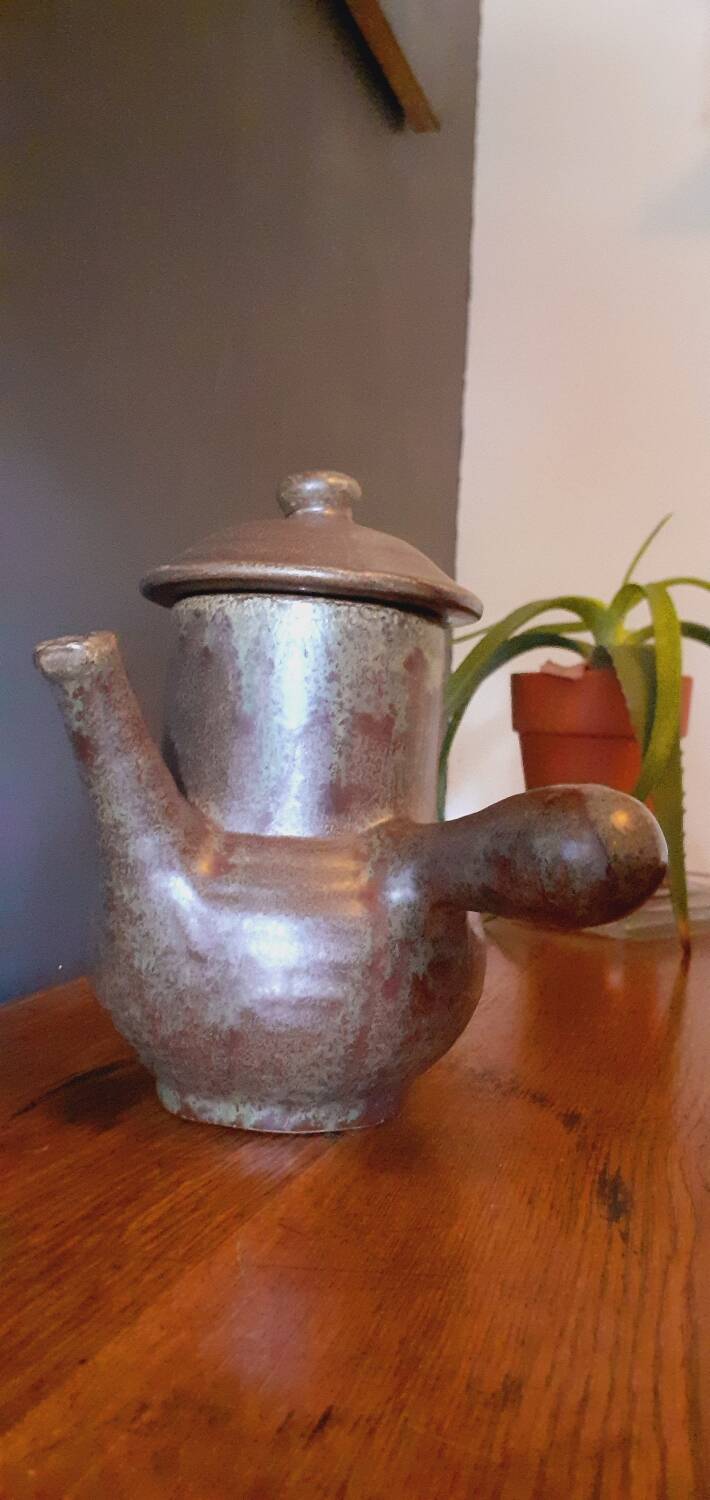 Vintage stoneware coffee set from the 60s, Maine Sars Pottery