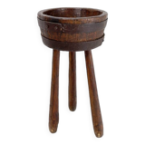 Barrel Tripod side table or tripod Planter - Brutalist