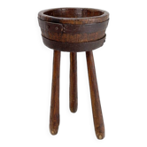 Barrel Tripod side table or tripod Planter - Brutalist