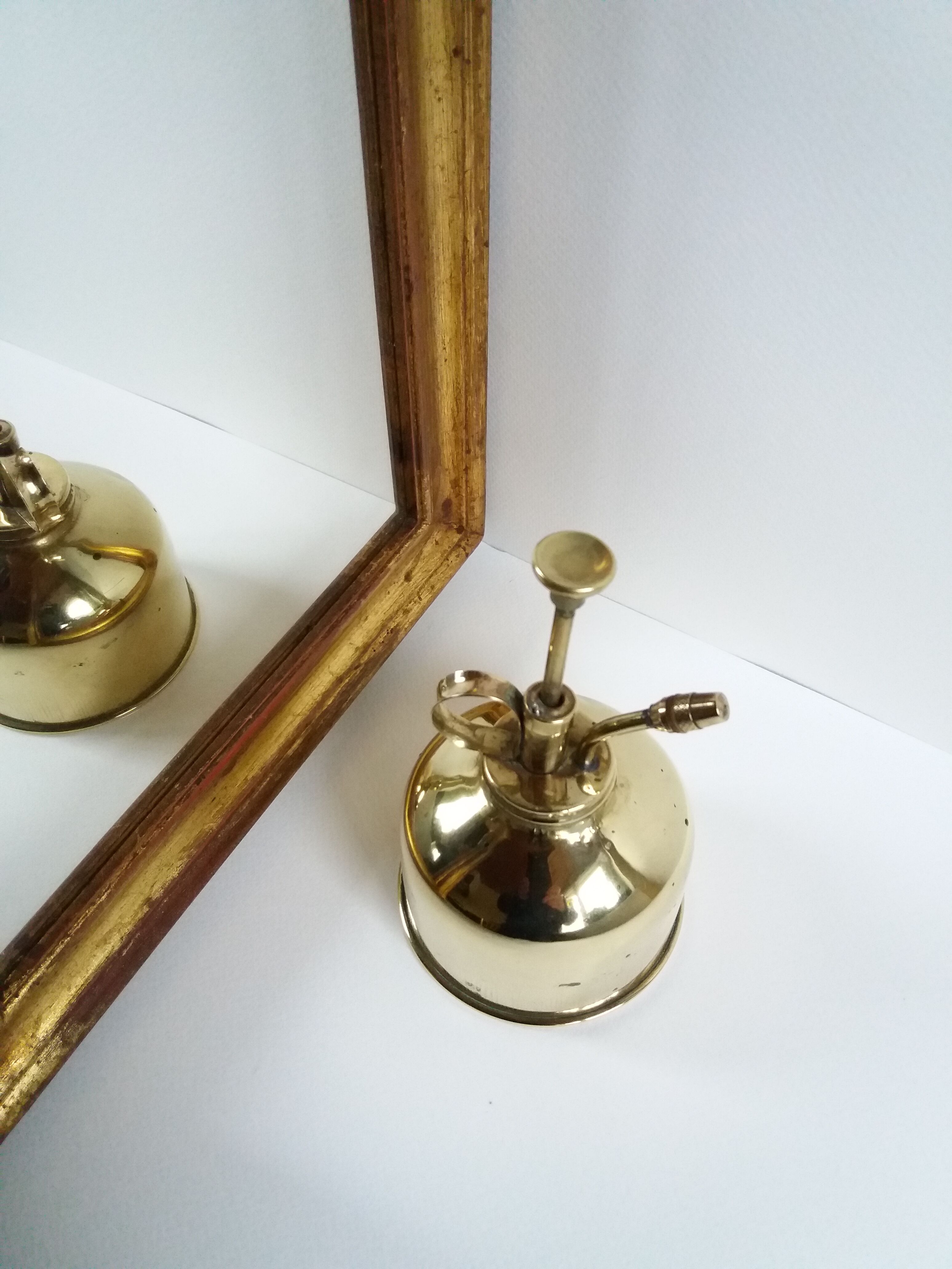 Vintage brass plant spray