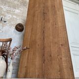 Vintage farm table with spindle legs.