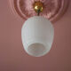 Vintage pendant lamp, opaline glass pendant lamp with patterns, vintage chandelier